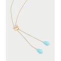 Collana Statement Saliscendi Turchese