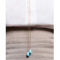 Collana Statement Saliscendi Turchese