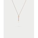 Collana Tessuto Saliscendi Perla