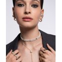 Choker Elastico Tripla Ellissi Perla
