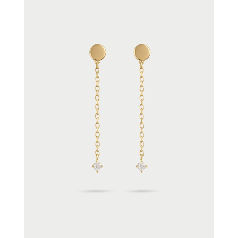 Orecchini Disco Catenella Line E Punto Luce