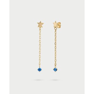 Orecchini Stella Catenella Line E Punto Luce