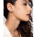 Orecchini Cuore Catenella Line E Punto Luce