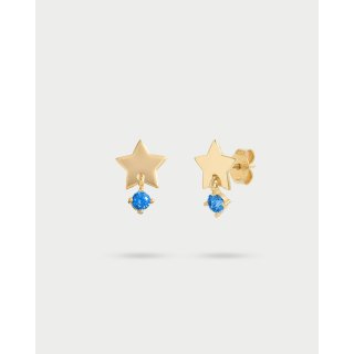 Orecchino Lobo Stelle Con Punto Luce