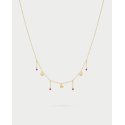 Girocollo 3 Mini Cuori E Punti Luce Line