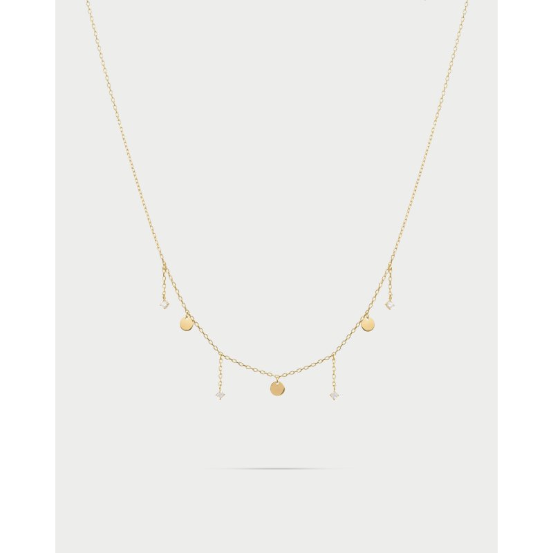 Girocollo 3 Mini Dischi E Punti Luce Line