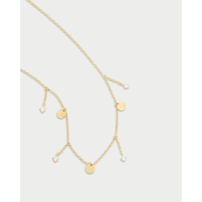 Girocollo 3 Mini Dischi E Punti Luce Line