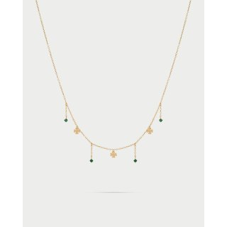 Girocollo 3 Mini Quadrifogli E Punti Luce Line