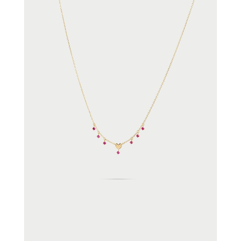 Girocollo Mini Cuore E Punti Luce Pendenti