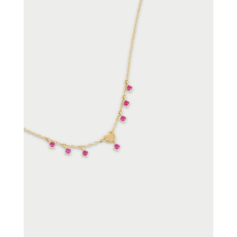 Girocollo Mini Cuore E Punti Luce Pendenti