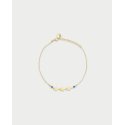 Bracciale 3 Stelle E Punto Luce Blu