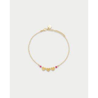 Bracciale 3 Cuori E Punto Luce