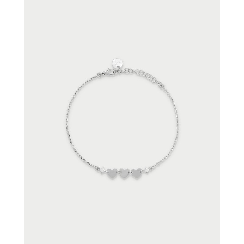 Bracciale 3 Cuori E Punto Luce