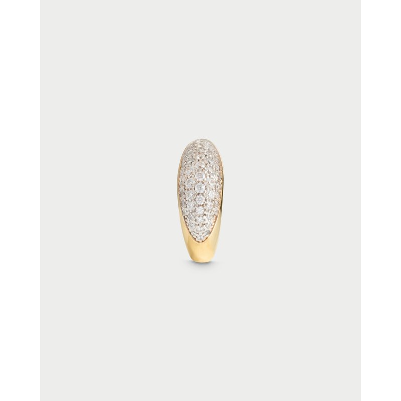 Anello Stone Fascia Mignolo Pavè