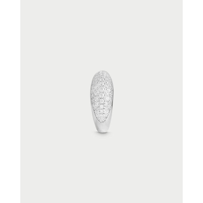 Anello Stone Fascia Mignolo Pavè