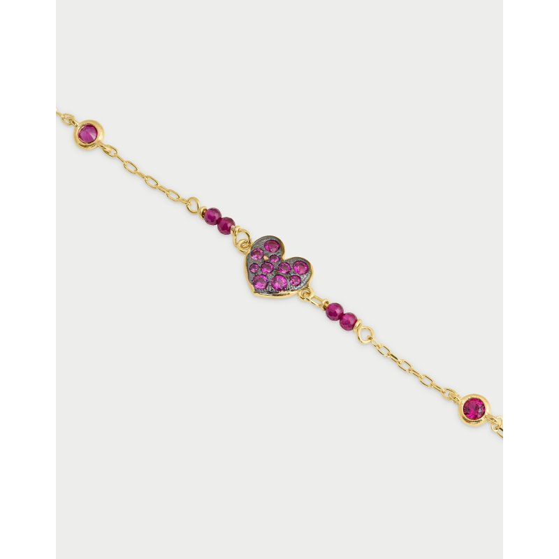 Bracciale Catena Castoni Colorati Pavè - Stardust Ten