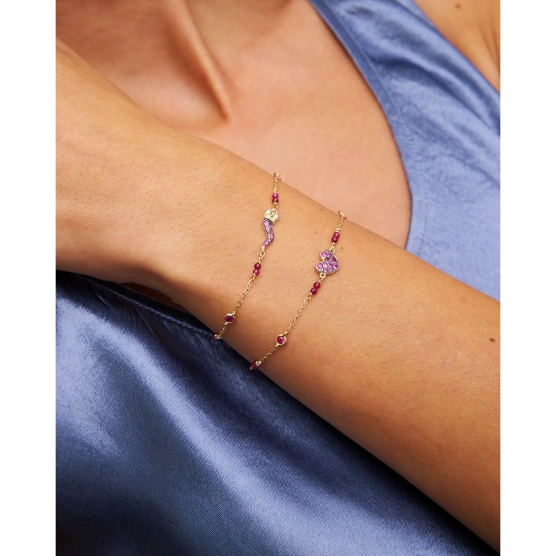 Bracciale Catena Castoni Colorati Pavè - Stardust Ten