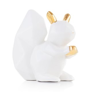Scoiattolo In Ceramica Bianco