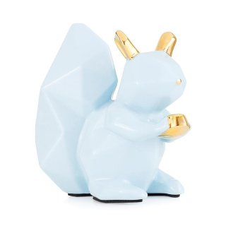 Scoiattolo In Ceramica Celeste