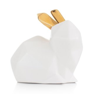 Coniglio In Ceramica Bianco