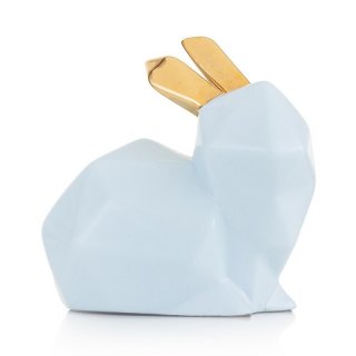 Coniglio In Ceramica Celeste
