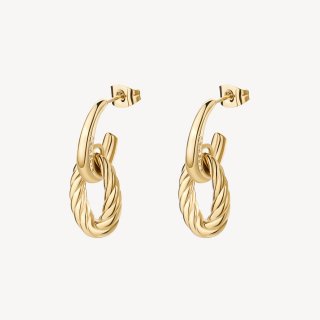 Brosway - Orecchini Amy - Acciaio - Oro 14K