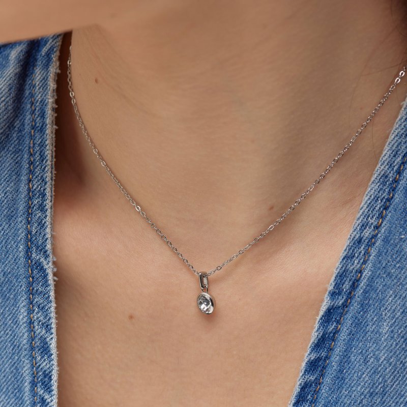 Brosway - Collana Symphonia - Acciaio - Cristallo