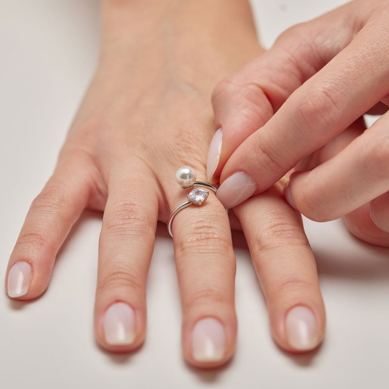 Brosway - Anello Fancy - Argento 925‰ - Perla E Zirconi