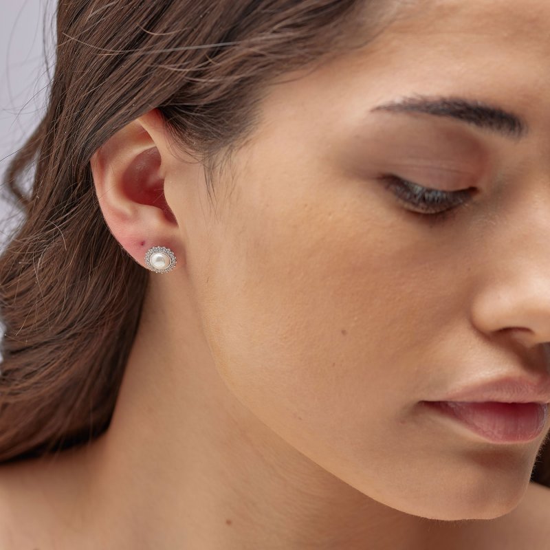 Brosway - Orecchini Fancy - Argento - Perle E Zirconi