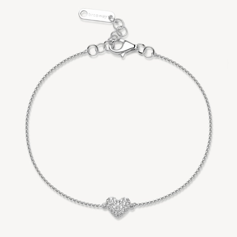 Brosway - Bracciale Fancy - Cuore Zirconi - Argento