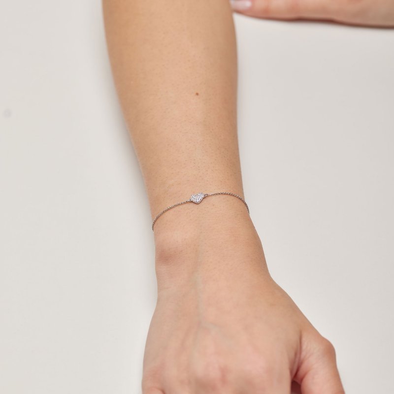 Brosway - Bracciale Fancy - Cuore Zirconi - Argento