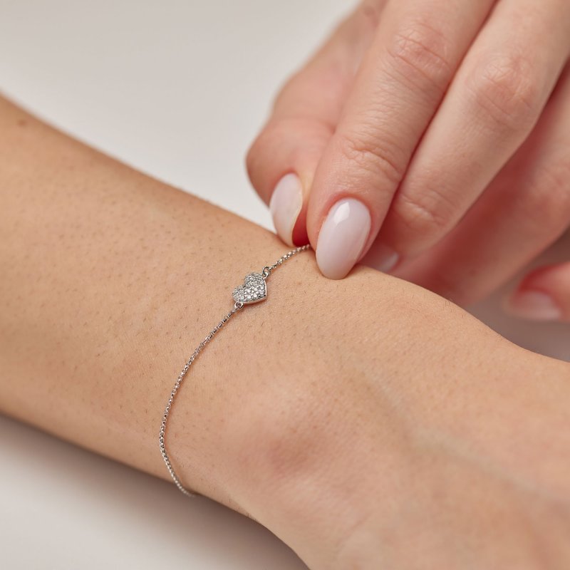 Brosway - Bracciale Fancy - Cuore Zirconi - Argento