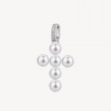 Brosway - Charm Fancy - Croce Argento - Perla Zirconi