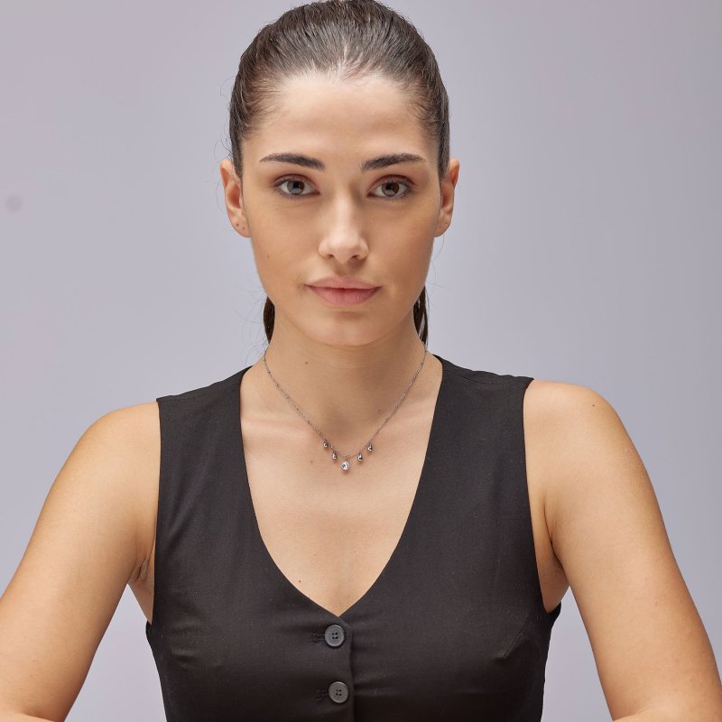 Brosway - Collana Perfect - Acciaio - Cristalli