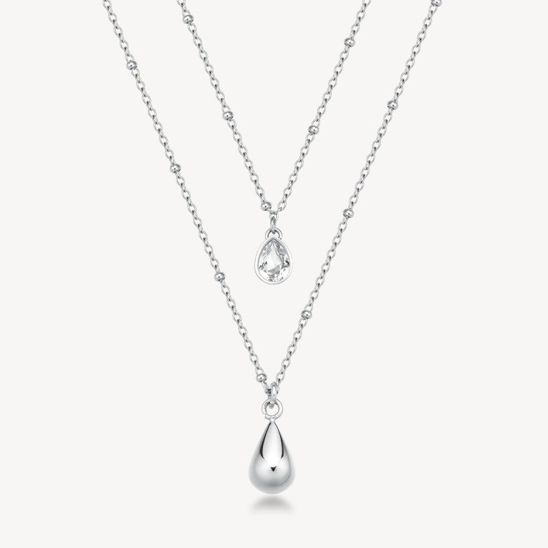 Brosway - Collana Perfect - Acciaio - Cristallo