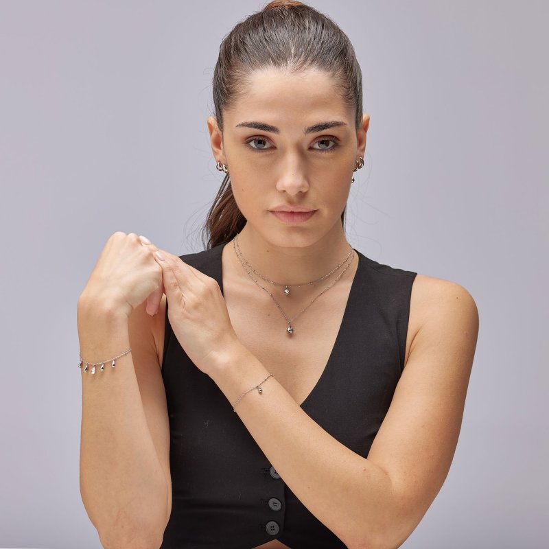 Brosway - Collana Perfect - Acciaio - Cristallo