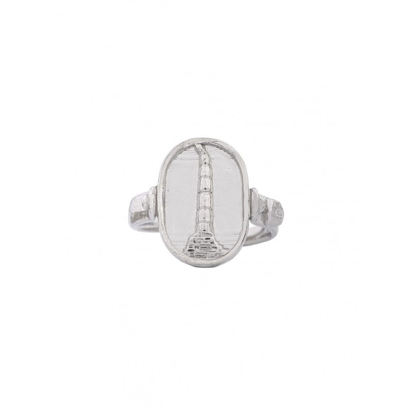 Spadafora - Anello Capo Colonna - Argento 925 - Smalto Blu
