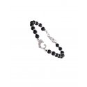 Spadafora - Bracciale Drago Agate - Argento 925 - Agate Nere