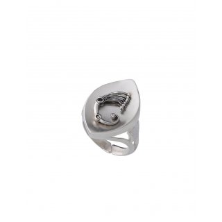 Spadafora - Anello Drago A Spola - Argento 925