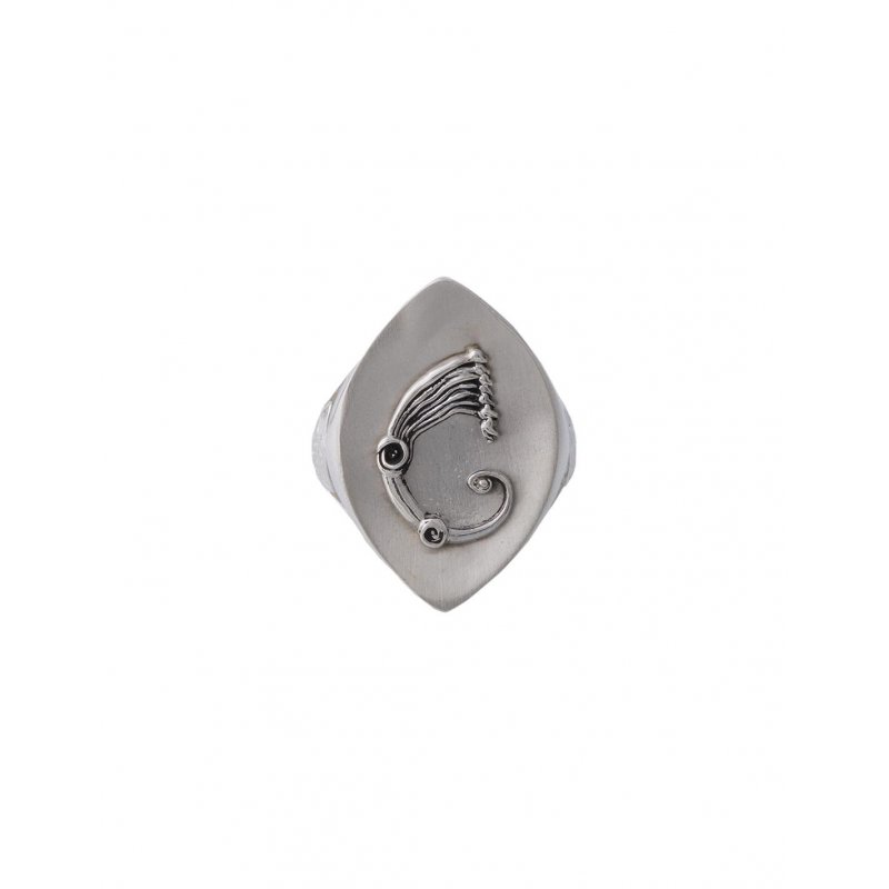 Spadafora - Anello Drago A Spola - Argento 925