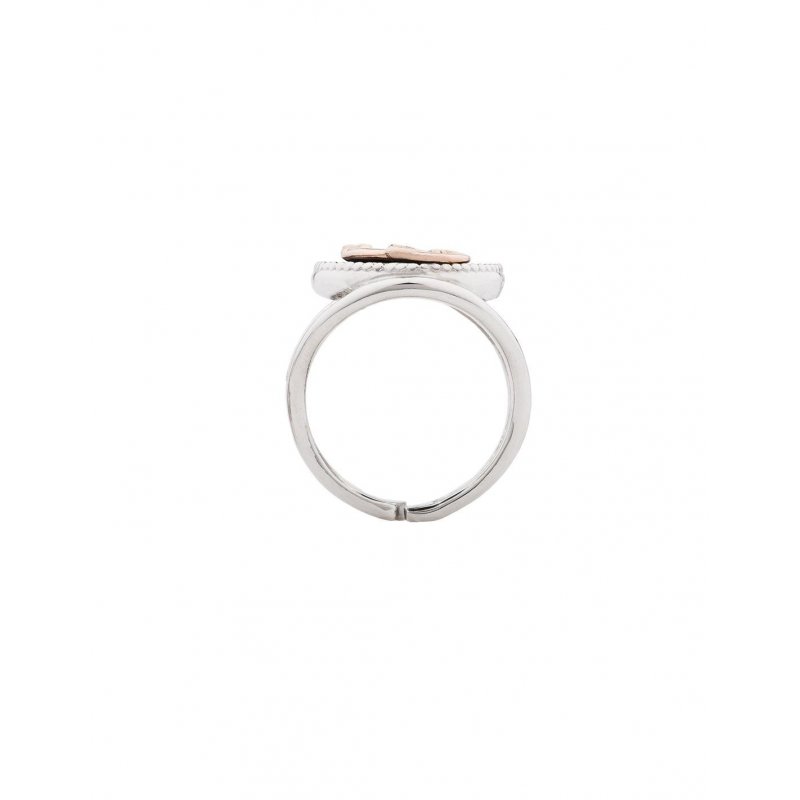 Spadafora - Anello Drago Nuance Corallo - Argento 925