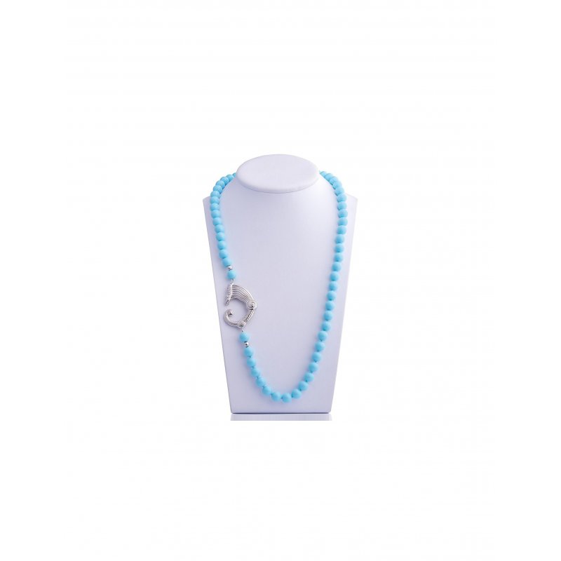 Spadafora - Collana Turchese E Drago - Argento 925