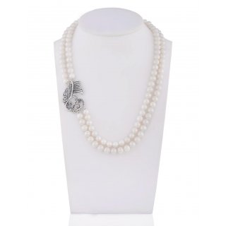 Spadafora - Collana Drago Florense - Argento - Perle