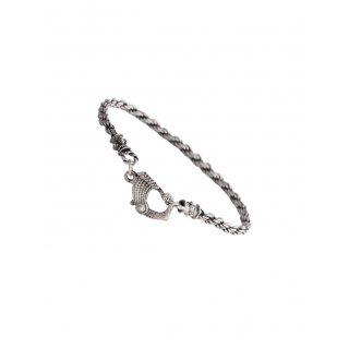 Spadafora - Bracciale Drago Fune - Argento 925