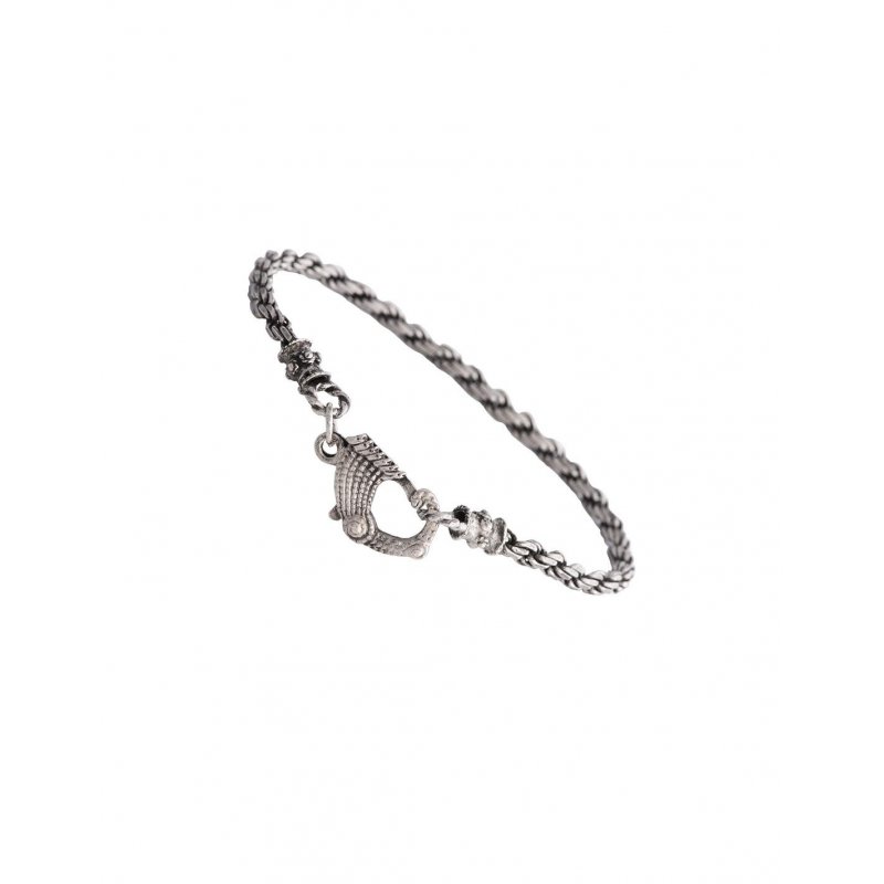 Spadafora - Bracciale Drago Fune - Argento 925
