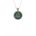 Spadafora - Ciondolo Albero Della Vita - Verde - Argento