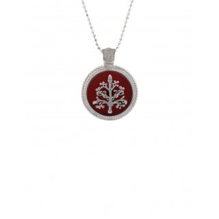Spadafora - Ciondolo Albero Della Vita - Corniola - Argento