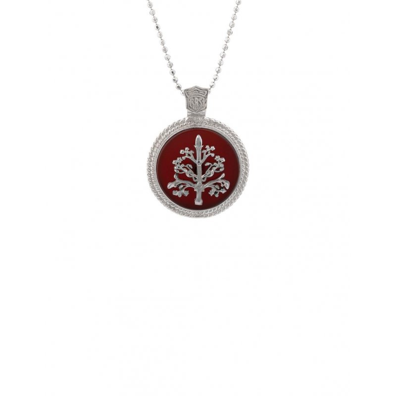 Spadafora - Ciondolo Albero Della Vita - Corniola - Argento