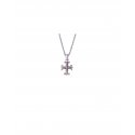Spadafora - Ciondolo Croce Excalibur - Argento 925
