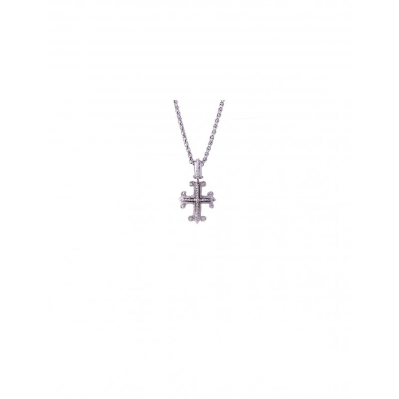 Spadafora - Ciondolo Croce Excalibur - Argento 925